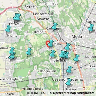 Mappa Via Cesare Battisti, 20825 Barlassina MB, Italia (2.723)