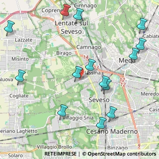 Mappa Via Cesare Battisti, 20825 Barlassina MB, Italia (2.61)