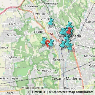 Mappa Via Cesare Battisti, 20825 Barlassina MB, Italia (1.65625)