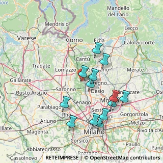 Mappa Via Cesare Battisti, 20825 Barlassina MB, Italia (14.16692)