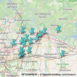 Mappa Via Roggia Grande Serio, 24044 Dalmine BG, Italia (15.56529)
