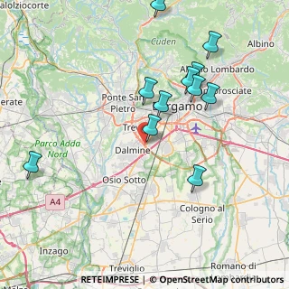 Mappa Via Roggia Grande Serio, 24044 Dalmine BG, Italia (8.12182)