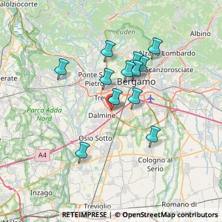 Mappa Via roggia serio grande, 24044 Dalmine BG, Italia (6.24)