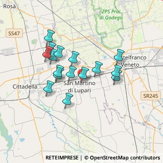Mappa Vicolo Galvani, 35018 San Martino di Lupari PD, Italia (3.08313)