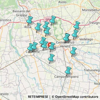 Mappa Vicolo Galvani, 35018 San Martino di Lupari PD, Italia (6.57471)