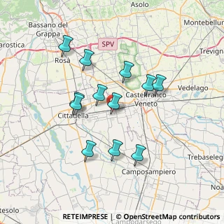 Mappa Vicolo Galvani, 35018 San Martino di Lupari PD, Italia (6.36083)