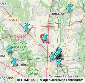 Mappa Via Galli, 22078 Turate CO, Italia (4.49167)
