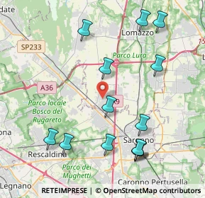 Mappa Via Galli, 22078 Turate CO, Italia (4.55385)