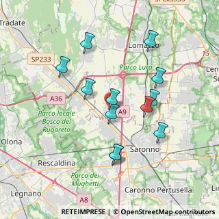 Mappa Via Guglielmo Marconi, 22078 Turate CO, Italia (3.43)