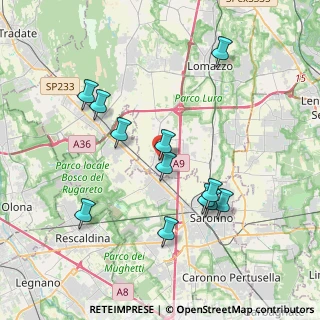 Mappa Via Galli, 22078 Turate CO, Italia (3.72333)