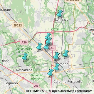 Mappa Via Guglielmo Marconi, 22078 Turate CO, Italia (3.17455)