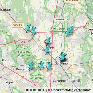 Mappa Via Galli, 22078 Turate CO, Italia (3.77286)