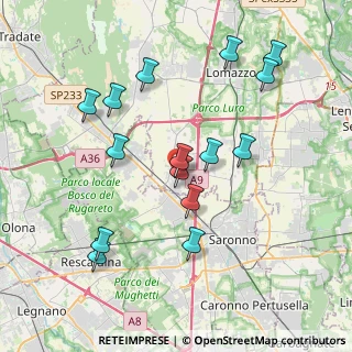 Mappa Via Guglielmo Marconi, 22078 Turate CO, Italia (3.90667)