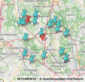 Mappa Via Galli, 22078 Turate CO, Italia (7.97947)