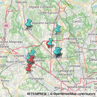 Mappa Via Guglielmo Marconi, 22078 Turate CO, Italia (6.99786)