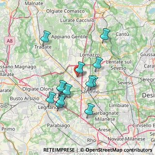 Mappa Via Galli, 22078 Turate CO, Italia (6.46308)
