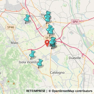 Mappa Via Fornaci Vecchie, 36030 Villaverla VI, Italia (2.91417)