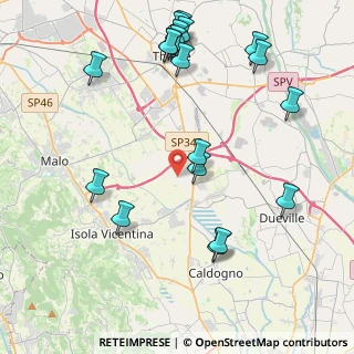 Mappa Via Fornaci Vecchie, 36030 Villaverla VI, Italia (5.00211)