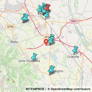Mappa Via Fornaci Vecchie, 36030 Villaverla VI, Italia (4.943)