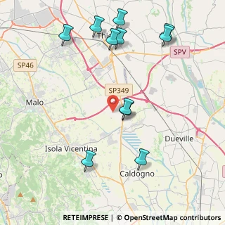 Mappa Via Fornaci Vecchie, 36030 Villaverla VI, Italia (4.74455)