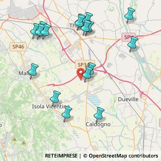 Mappa Via Fornaci Vecchie, 36030 Villaverla VI, Italia (4.99235)