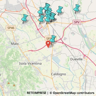 Mappa Via Fornaci Vecchie, 36030 Villaverla VI, Italia (5.17571)