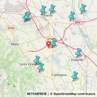 Mappa Via Fornaci Vecchie, 36030 Villaverla VI, Italia (5.49)