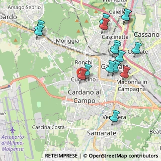 Mappa Via Martiri di Kindù, 21010 Cardano Al Campo VA, Italia (2.35688)
