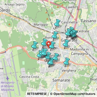 Mappa Via Martiri di Kindù, 21010 Cardano Al Campo VA, Italia (1.506)