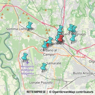 Mappa Via Martiri di Kindù, 21010 Cardano Al Campo VA, Italia (3.04)