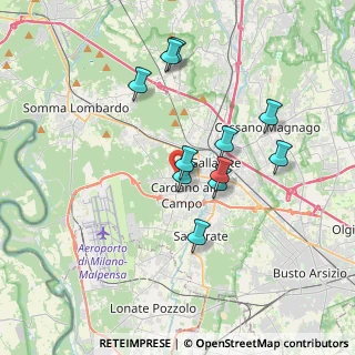 Mappa Via Martiri di Kindù, 21010 Cardano Al Campo VA, Italia (3.14273)