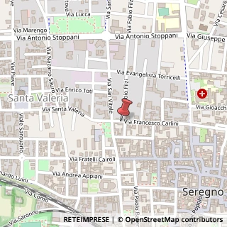 Mappa Via Francesco Carlini, 69, 20831 Seregno, Monza e Brianza (Lombardia)