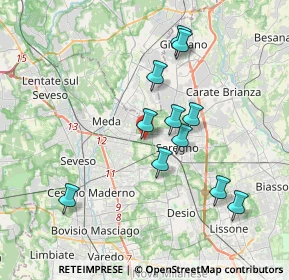 Mappa Via Giorgione, 20831 Seregno MB, Italia (3.39273)