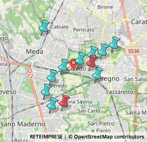 Mappa Via Giorgione, 20831 Seregno MB, Italia (1.56)