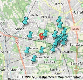 Mappa Via Giorgione, 20831 Seregno MB, Italia (1.668)