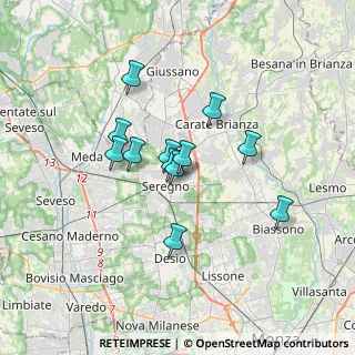 Mappa Seregno, 20038 Seregno MB, Italia (2.57167)