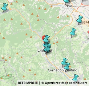 Mappa Via Tiziano Vecellio, 36078 Valdagno VI, Italia (5.7075)