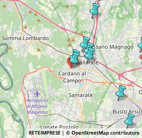Mappa Via Giuseppe Verdi, 21010 Cardano Al Campo VA, Italia (5.025)