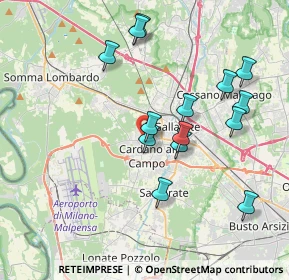 Mappa Via Giuseppe Verdi, 21010 Cardano Al Campo VA, Italia (3.70857)