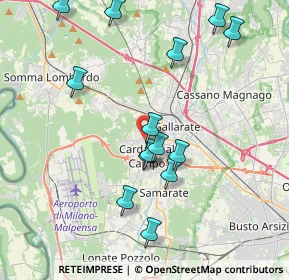 Mappa Via Giuseppe Verdi, 21010 Cardano Al Campo VA, Italia (4.01071)