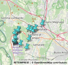 Mappa Via Giuseppe Verdi, 21010 Cardano Al Campo VA, Italia (3.73211)