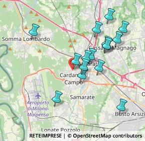 Mappa Via Giuseppe Verdi, 21010 Cardano Al Campo VA, Italia (3.66)