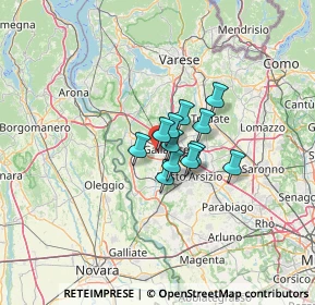 Mappa Via Giuseppe Verdi, 21010 Cardano Al Campo VA, Italia (6.7325)