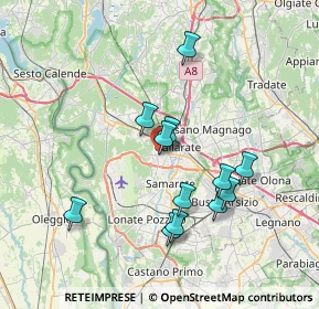 Mappa Via Giuseppe Verdi, 21010 Cardano Al Campo VA, Italia (6.65833)