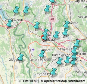 Mappa Via Giuseppe Verdi, 21010 Cardano Al Campo VA, Italia (9.5025)