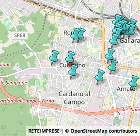 Mappa Via Giuseppe Verdi, 21010 Cardano Al Campo VA, Italia (1.239)