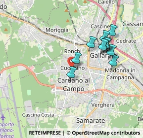 Mappa Via Giuseppe Verdi, 21010 Cardano Al Campo VA, Italia (1.67818)