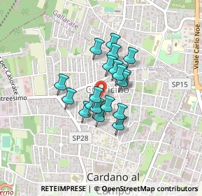 Mappa Via Giuseppe Verdi, 21010 Cardano Al Campo VA, Italia (0.2695)