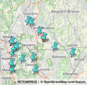 Mappa Via della Repubblica, 20847 Albiate MB, Italia (4.83938)
