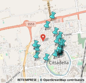 Mappa Via Compostella, 35013 Cittadella PD, Italia (0.408)